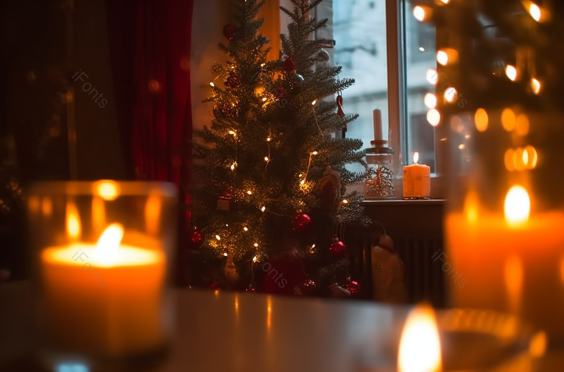 圣诞氛围灯西方庆祝新年唯美拍摄,高清,摄影图,摄影图片,图片大全,摄影图免费下载